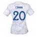 Billige Frankrike Kingsley Coman #20 Bortetrøye Dame VM 2022 Kortermet